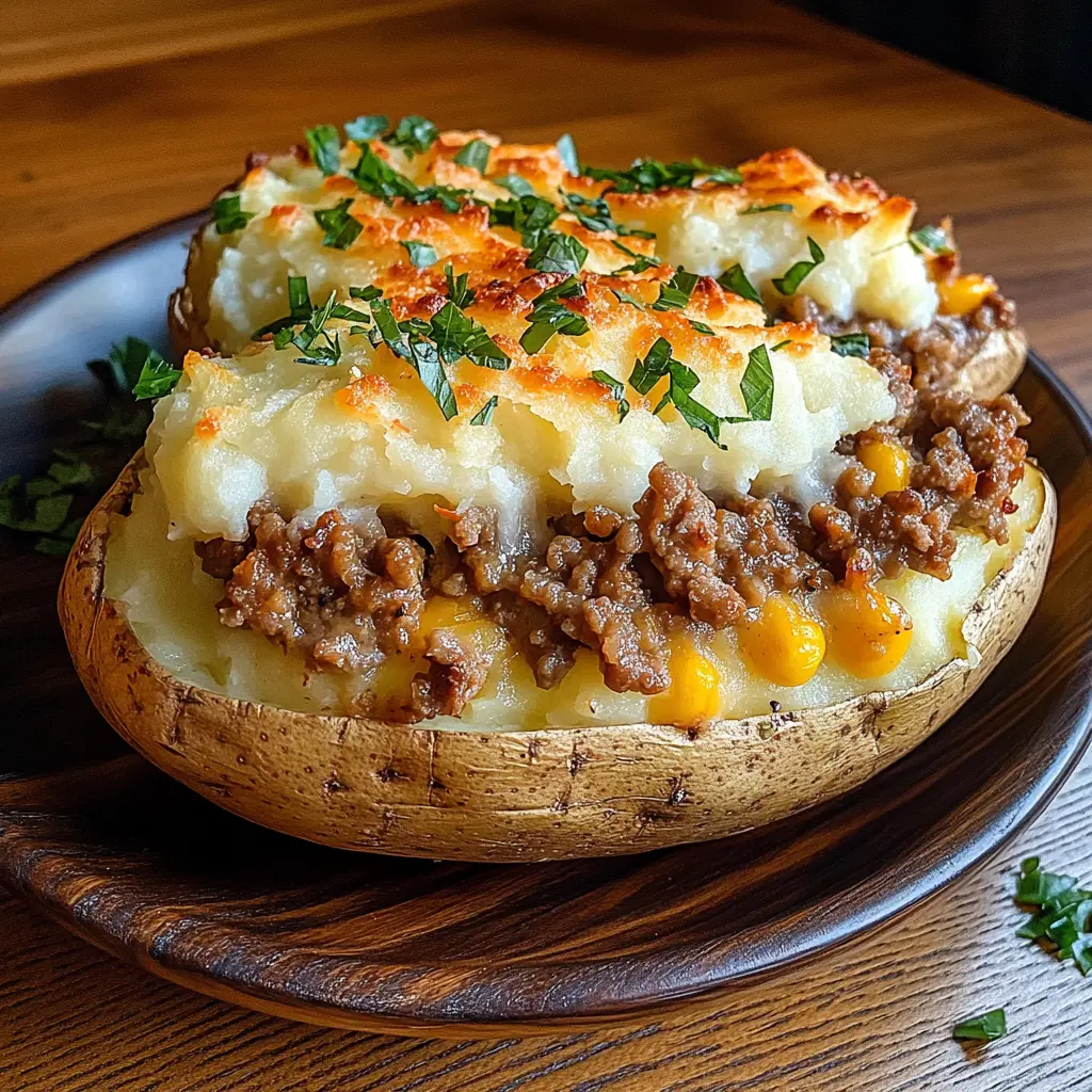 Calling all comfort food lovers! This Shepherd’s Pie Baked Potato combines fluffy baked potatoes with a hearty filling of ground beef and vegetables, all topped with creamy mashed potatoes. Perfect for cozy nights or casual gatherings. Save this delicious recipe to impress your friends and family!