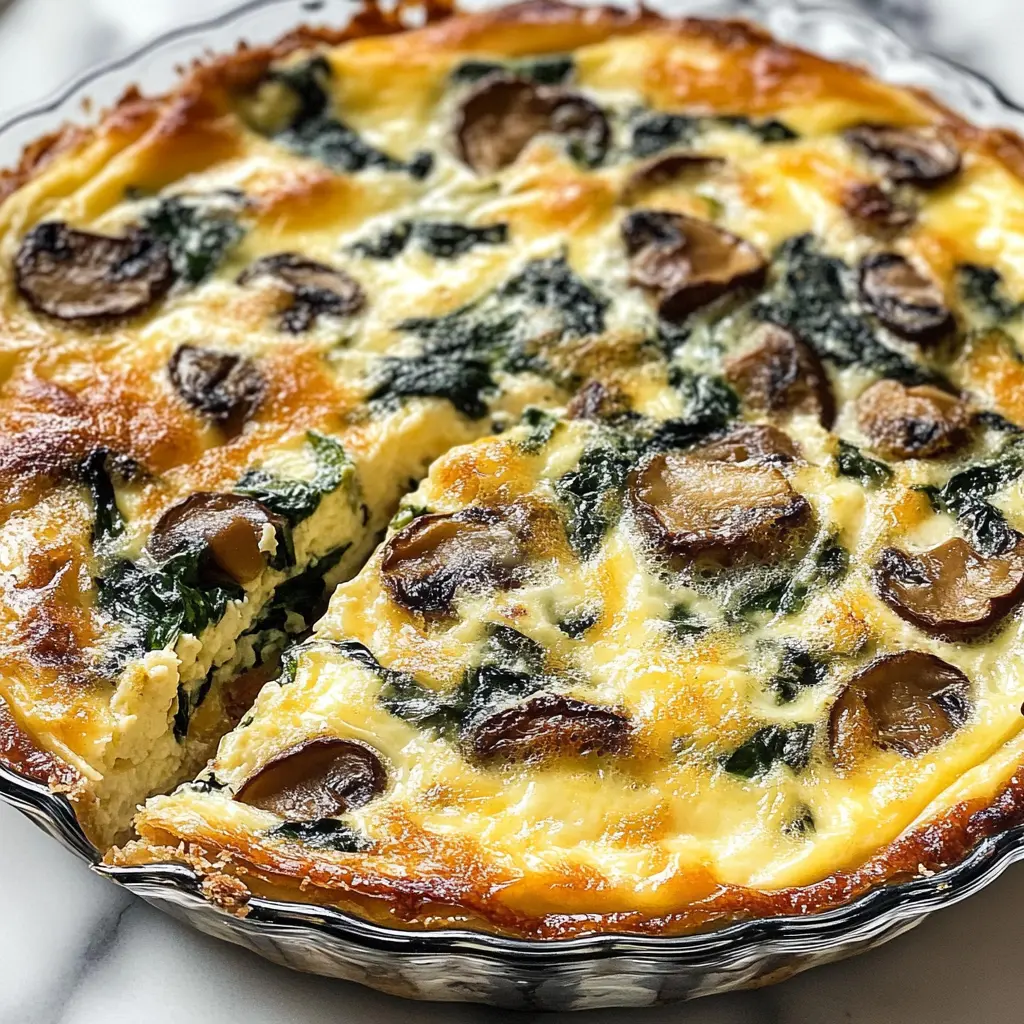 Start your day with a delicious Spinach and Mushroom Crustless Quiche that's both nutritious and easy to make! Packed with fresh spinach, hearty mushrooms, and creamy cheese, this recipe is perfect for brunch or a light dinner. It’s low-carb and gluten-free, making it a great choice for any occasion. Save this recipe for a wholesome meal that everyone will enjoy!