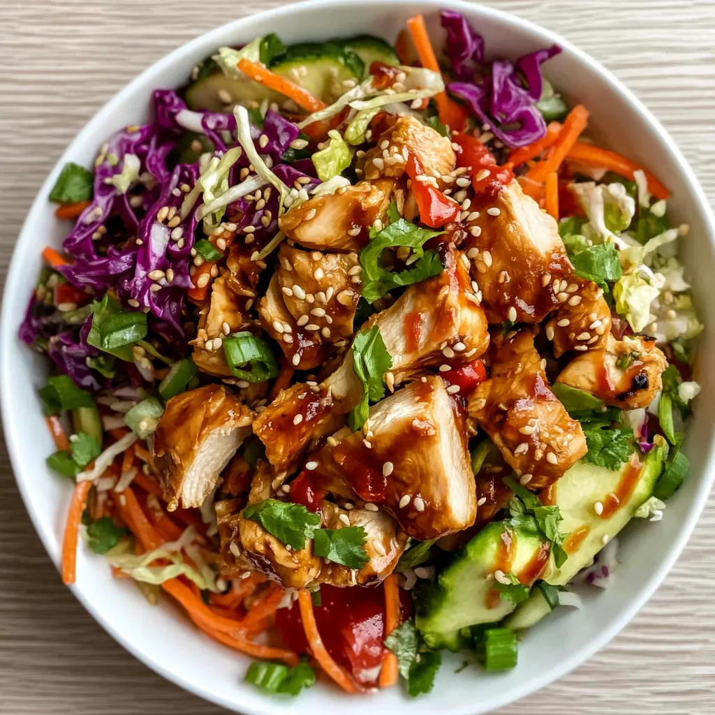 This Asian Chicken Crunch Salad is a vibrant mix of fresh veggies, tender chicken, and a delightful sesame dressing that brings everything together. Enjoy the burst of flavors with every bite! Perfect for lunch or a light dinner, this salad is not just healthy but also satisfying. Save this recipe to make any day feel like a special occasion!