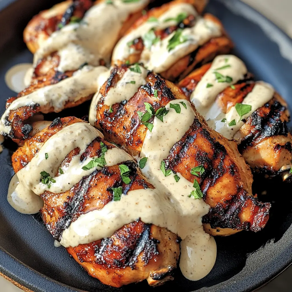 Make your next meal unforgettable with this Cajun Grilled Chicken topped with zesty Alabama White Sauce! This dish blends spicy, smoky flavors with a creamy garlic sauce that elevates your chicken game. Perfect for summer barbecues or family dinners. Don't forget to save this flavorful recipe for your next gathering!