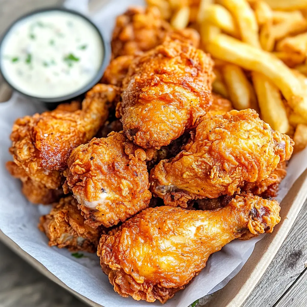 Everyone loves a good piece of crispy Southern fried chicken! This recipe features juicy chicken pieces coated in a perfectly seasoned, crunchy batter that will have your family coming back for seconds. Serve it up at your next family gathering or picnic. Save this delicious recipe for the ultimate comfort food experience any day of the week!