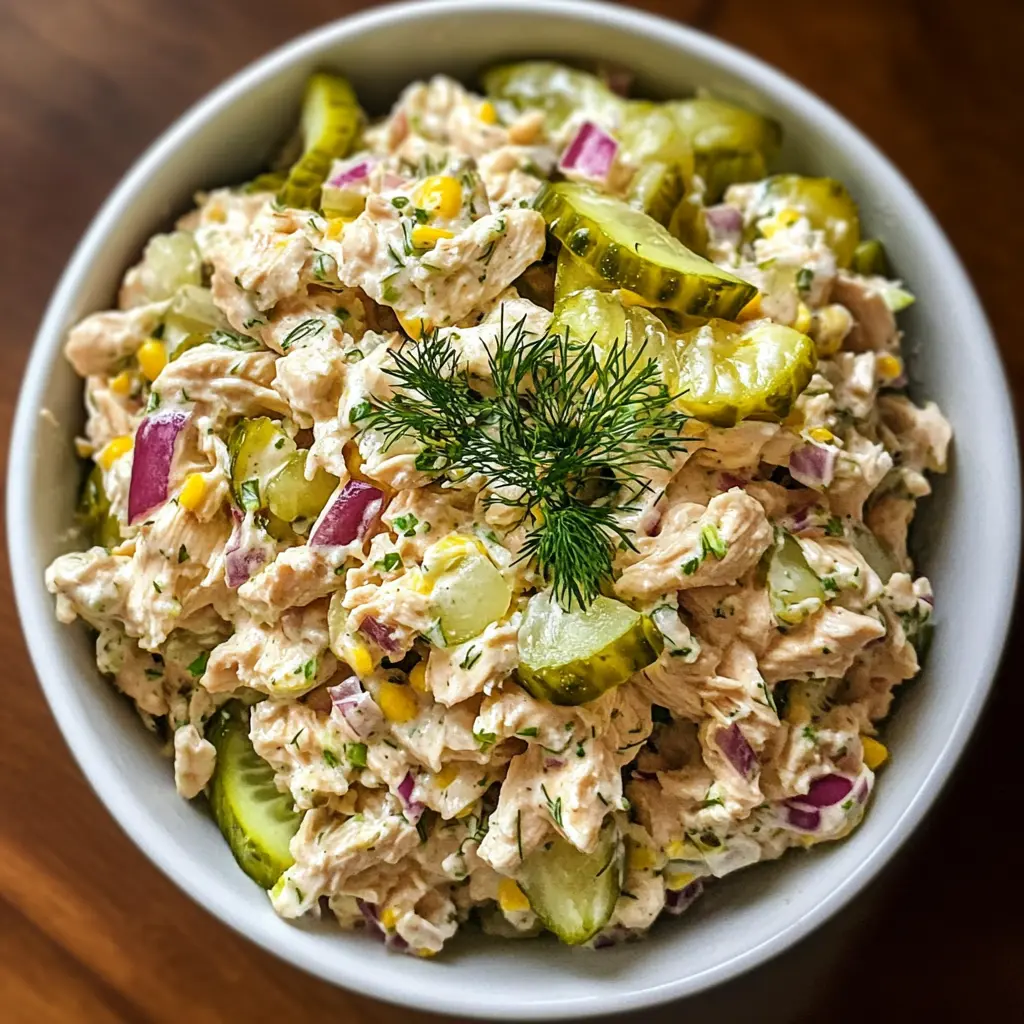 Looking for a refreshing twist on traditional chicken salad? This Dill Pickle Canned Chicken Salad packs a zesty punch! Made with tender canned chicken and tangy dill pickles, it’s perfect for sandwiches or as a dip. Ideal for picnics, lunchboxes, or quick meals. Save this recipe for an easy and delicious dish that everyone will love!