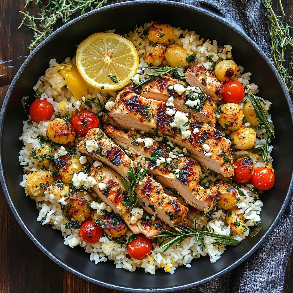 This Greek Chicken and Lemon Rice recipe brings delicious Mediterranean flavors to your table! Juicy marinated chicken pairs perfectly with zesty lemon-infused rice, creating a meal that's vibrant and satisfying. Perfect for family dinners or meal prepping for the week. Save this pin to enjoy a taste of Greece anytime! 🍋✨