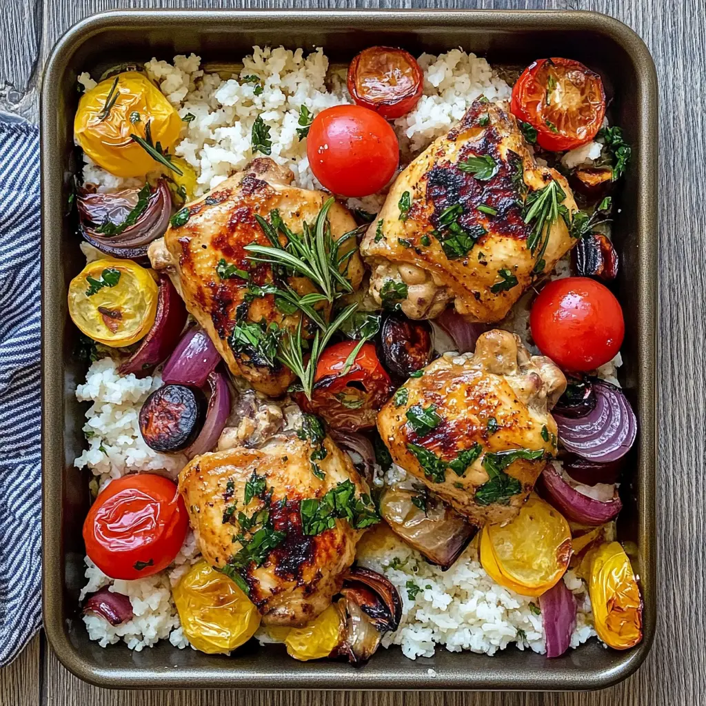 Get ready for an easy and flavorful dinner with this Greek Sheet Pan Chicken! Bursting with vibrant Mediterranean ingredients like tender chicken, juicy tomatoes, olives, and herbs, this dish is a must-try. Perfect for busy weeknights or weekend gatherings, save this recipe for a delicious meal that everyone will love!