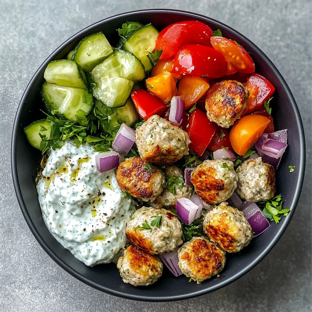 These Healthy Greek Turkey Meatballs are packed with flavor and nutrition! Made with lean ground turkey and fragrant herbs, they’re perfect for a light weeknight dinner or meal prep. Serve them with creamy tzatziki for a refreshing touch. Save this recipe for a wholesome, delicious option that everyone will love! Perfect for family gatherings or a healthy lunch!