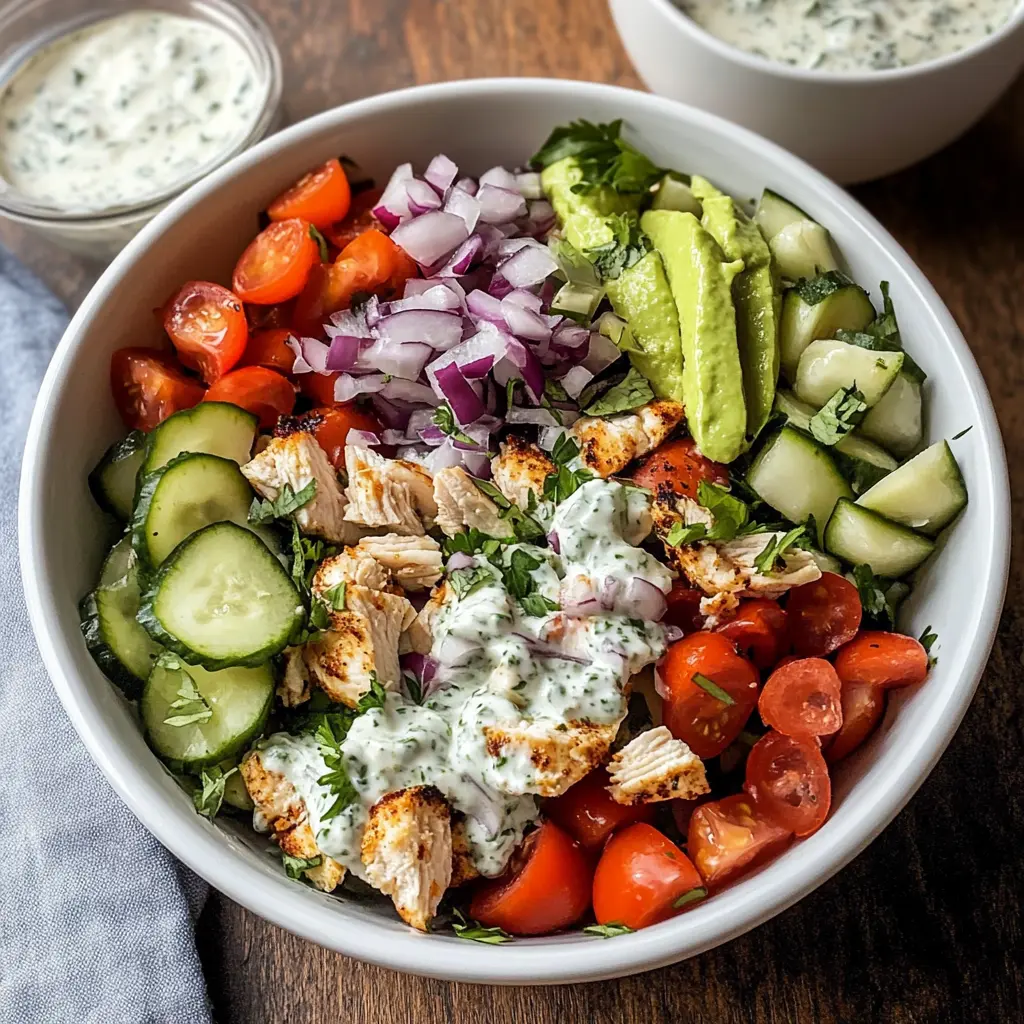 This Tzatziki Chicken Salad brings a refreshing taste of the Mediterranean to your table! Packed with juicy chicken, creamy tzatziki, and fresh veggies, it’s perfect for lunch or a light dinner. Try this vibrant dish at your next picnic or barbecue. Save this recipe to enjoy a healthy, flavorful meal that’s easy to make and irresistible!