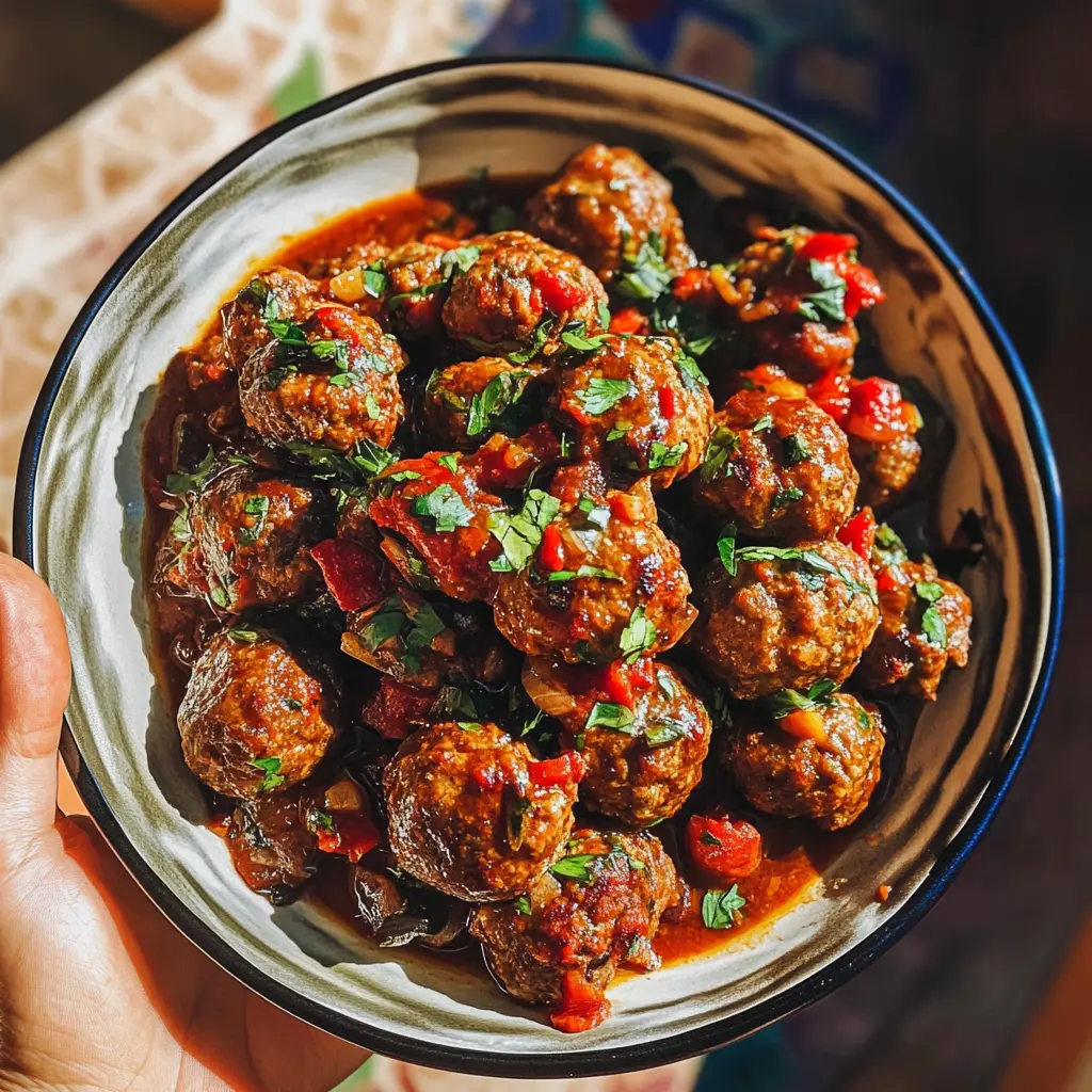 Spice up your dinner with these flavorful Moroccan Lamb Meatballs! Bursting with warm spices and tender lamb, this dish is perfect for gatherings or a cozy night in. Serve them with couscous or a fresh salad for a well-rounded meal. Don't forget to save this recipe for your next culinary adventure!