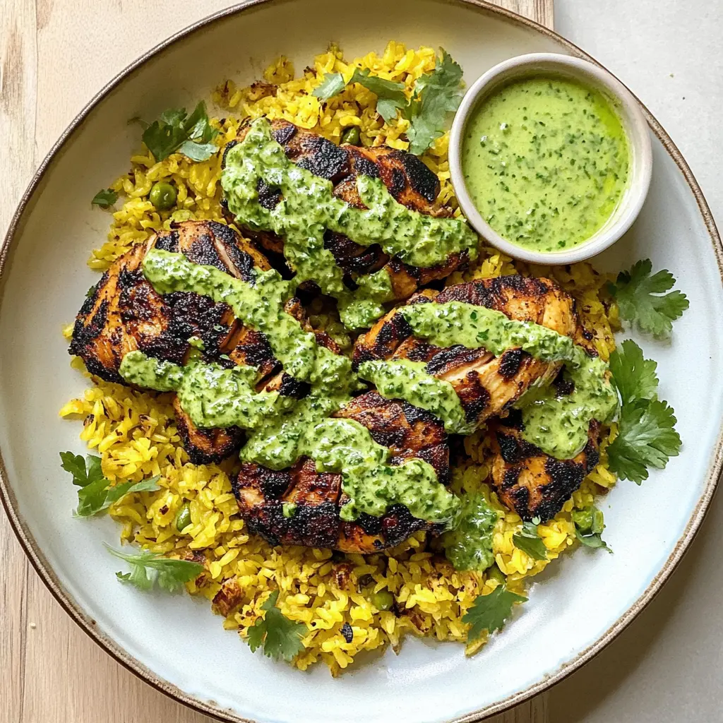 Looking for a delicious and easy weeknight dinner? This Peruvian Chicken & Rice with Green Sauce is packed with flavor from fresh herbs and spices! Juicy chicken paired with vibrant rice makes this dish both comforting and satisfying. Save this recipe for your next family meal or cozy gathering! Perfect for those who love bold tastes and simple preparations!