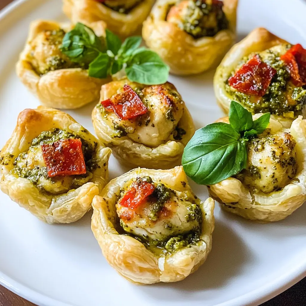 Treat yourself to these delightful Puff Pastry Pesto Chicken Bites! Flaky pastry wraps around tender chicken and zesty pesto, making them perfect for appetizers or party snacks. Quick to prepare and incredibly flavorful, these bites are sure to impress your guests. Save this recipe for your next gathering and enjoy a taste of culinary bliss!