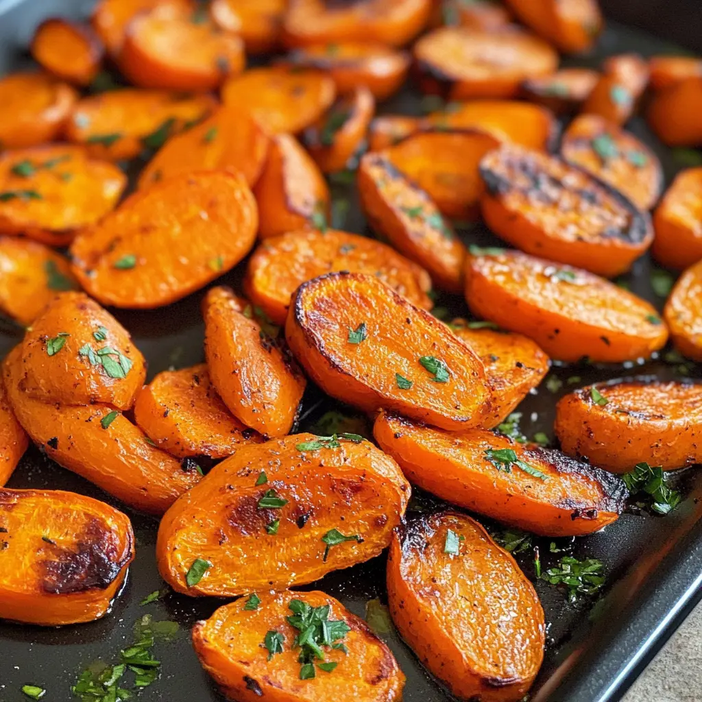 These roasted carrots are a delightful side that adds a splash of color to your dinner plate! Sweet, tender, and perfectly caramelized, they shine with simple seasoning. Perfect for family gatherings or a cozy weeknight meal. Save this recipe for a vibrant addition to your next feast!