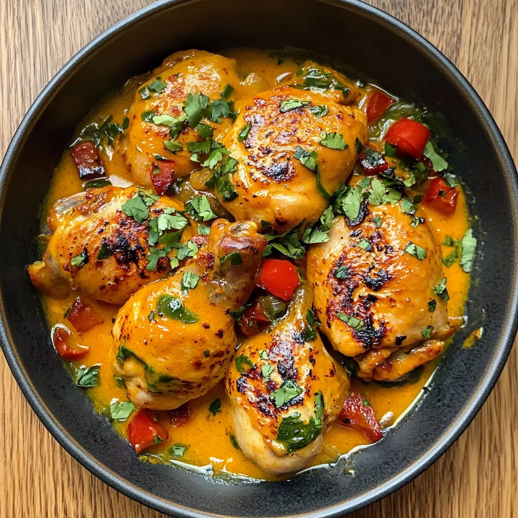 Get ready to delight your taste buds with this Spicy Brazilian Coconut Chicken! This dish combines tender chicken with rich coconut milk and a kick of spice, creating a meal that's both creamy and flavorful. Perfect for family dinners or special occasions, don't forget to save this recipe for a delicious treat!