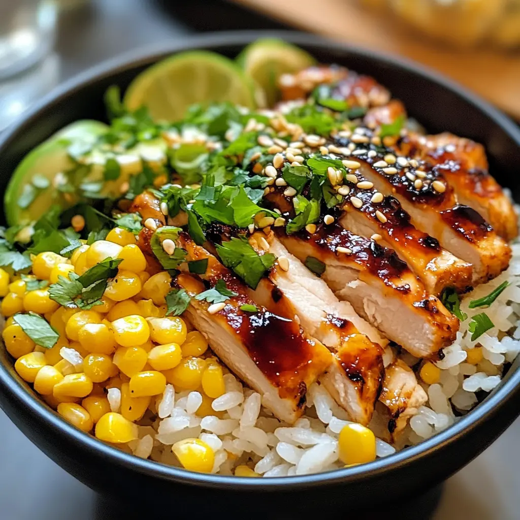 This tasty Street Corn Chicken Rice Bowl combines juicy chicken, zesty street corn, and fluffy rice for a satisfying meal. Packed with flavors like lime and cilantro, it's perfect for lunch or dinner. Whether you’re meal prepping or serving friends, save this recipe for a quick and delicious option that everyone will love!