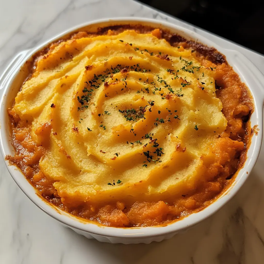 Looking for a cozy dish that warms the heart? This Sweet Potato Shepherd’s Pie is a delicious twist on a classic, packed with savory veggies and topped with creamy sweet potato mash. Perfect for family dinners or meal prep for the week ahead! Save this pin for a comforting recipe that everyone will love. Perfect for chilly nights or special gatherings!