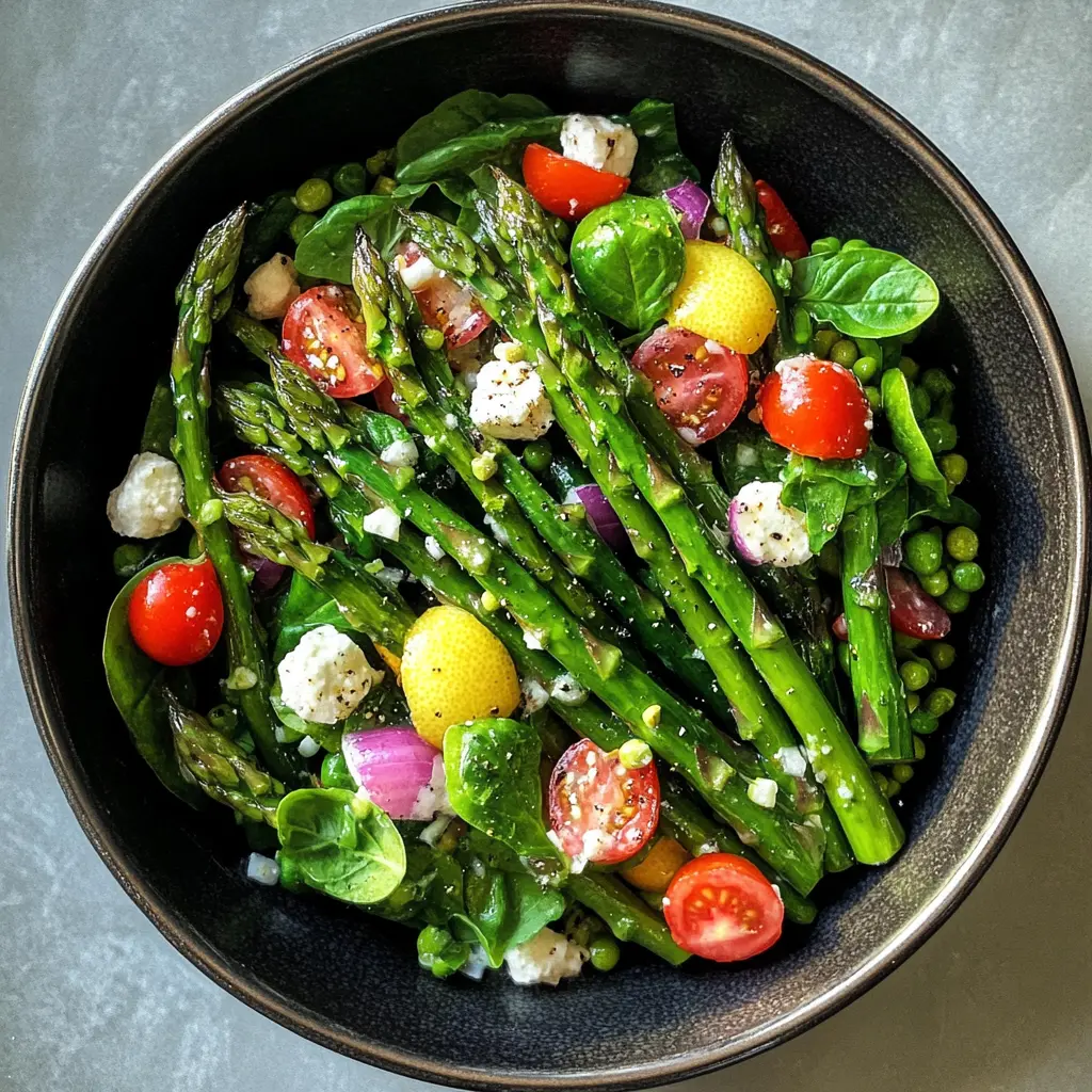 Brighten up your meals with this Asparagus Salad featuring a zesty Lemon Vinaigrette! Packed with freshness, crispy asparagus, and a tangy dressing, it's perfect for picnics, BBQs, or a light lunch. Save this delightful recipe for your next gathering and enjoy the vibrant flavors that everyone will love!