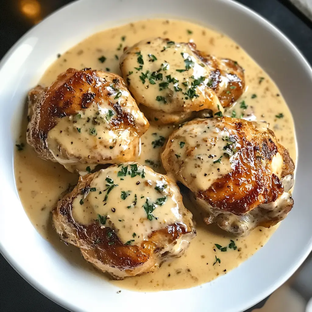 Looking for a warm and comforting dish? Try these creamy chicken thighs, a perfect blend of tender meat and rich sauce! Made with just a few ingredients, this recipe is ideal for dinner or a cozy weekend meal. Save this easy recipe to your boards so you’re ready for your next family gathering or a comforting night in!