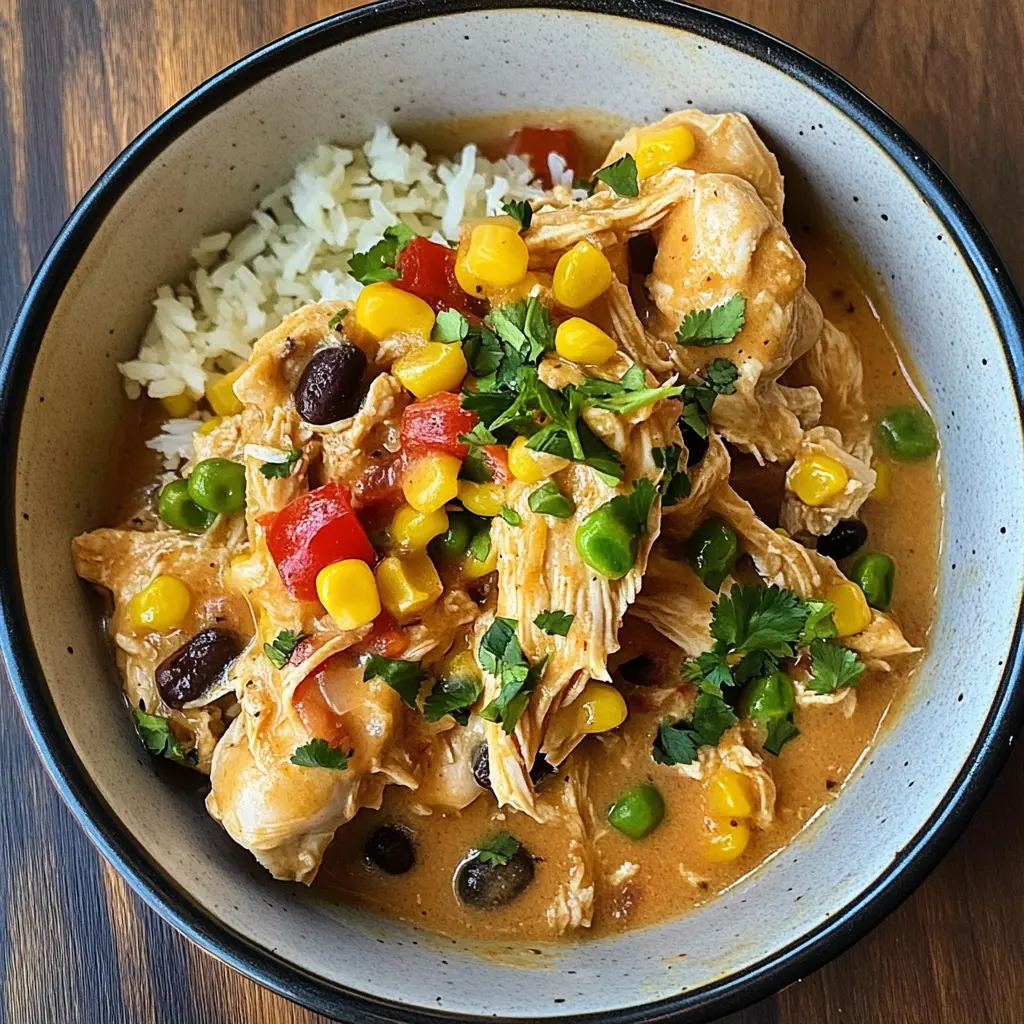 Transform your dinner with this easy Crock Pot Fiesta Chicken! Bursting with flavors from zesty spices, tender chicken, and delicious veggies, it’s perfect for tacos, burritos, or over rice. This dish is not only simple but also a crowd-pleaser for family gatherings or busy weeknights. Don’t forget to save this recipe for your next mealtime adventure!