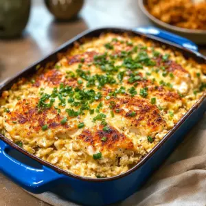 Cozy up with this No-Peek Chicken Casserole! This easy-to-make dish combines tender chicken, wholesome rice, and flavorful seasonings baked to perfection, making it a perfect weeknight meal. Just pop it in the oven and let it do the work! Save this recipe for busy nights or family gatherings where deliciousness is a must.