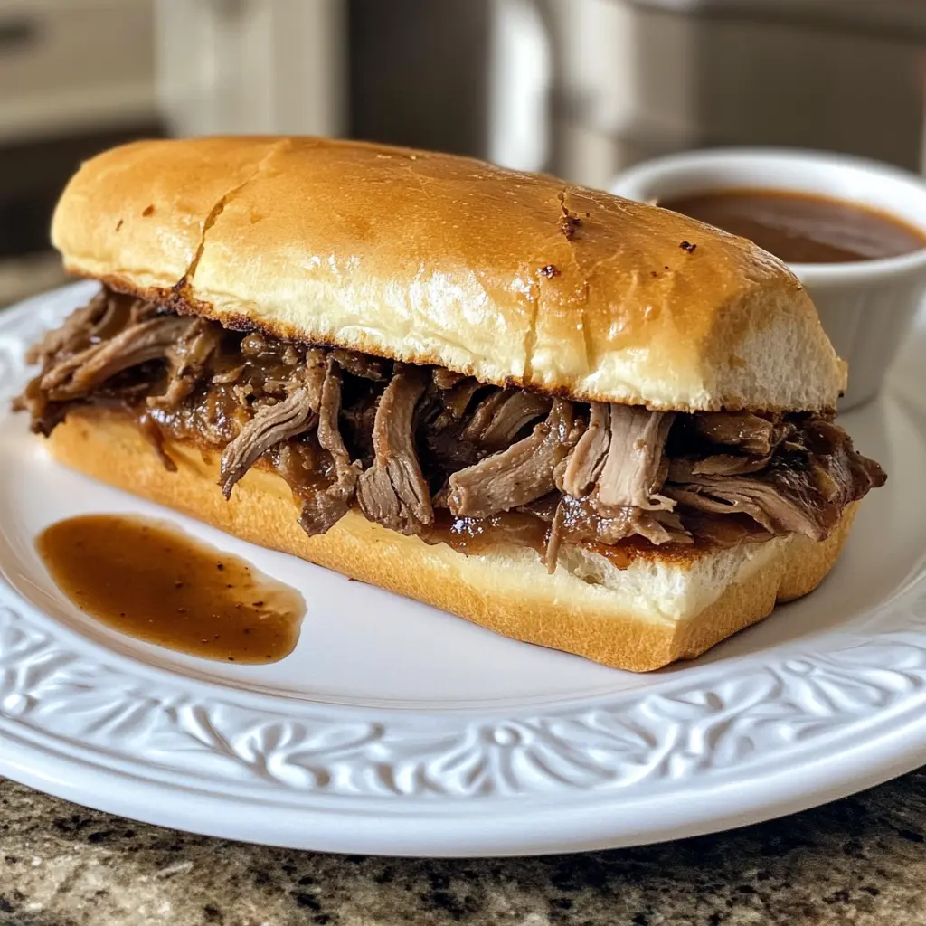 Looking for an easy and delicious meal idea? This Slow Cooker French Dip is packed with tender beef and rich flavors! Perfectly seasoned and simmered to perfection, it’s the ultimate comfort food. Serve it with crunchy rolls and a side of au jus for dipping. Save this recipe for your next cozy night in or game day gathering!