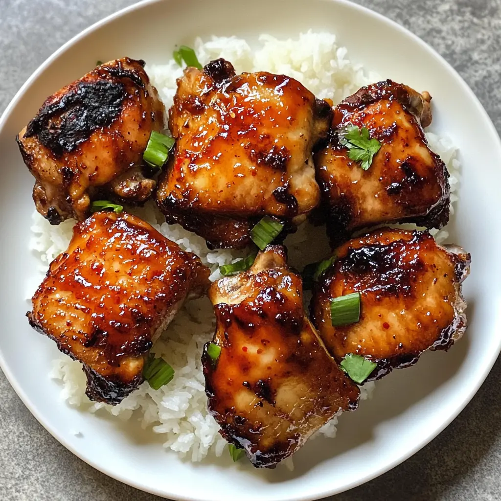 Looking for a flavor-packed meal? These Sweet Chili Glazed Thai Boneless Chicken Thighs are a delightful blend of sweet and spicy that will have your taste buds dancing! Made with tender chicken thighs and a zesty sweet chili sauce, this dish is perfect for family dinners or weekend gatherings. Save this pin to try this easy and delicious recipe tonight!